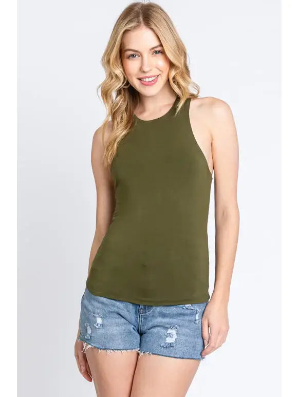 ANNE HIGH NECK TANK