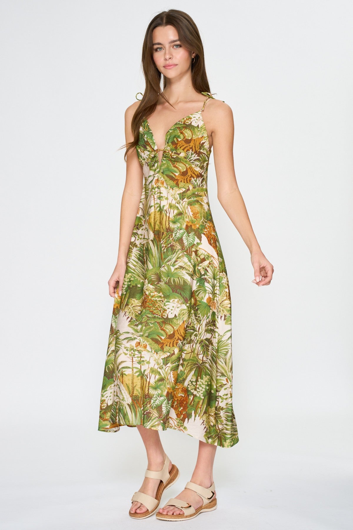 JANICE JUNGLE PRINT DRESS