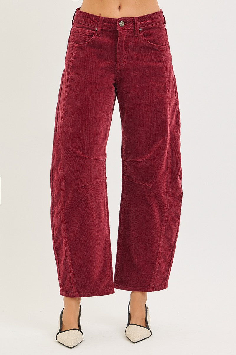 LILITH CORDUROY BARREL PANTS