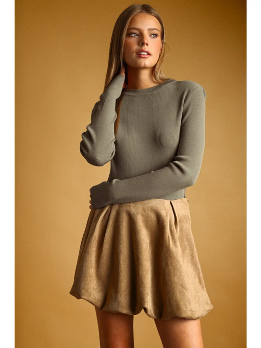 EVERLY RIBBED TOP