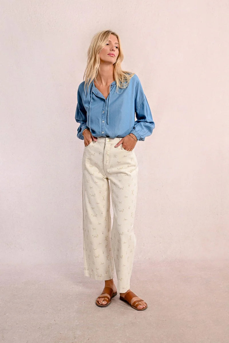 TAMIA FLORAL WIDE LEG PANTS