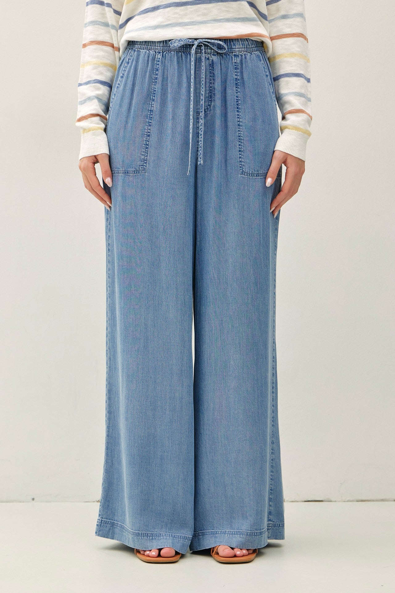 LENA CHAMBRAY PANTS