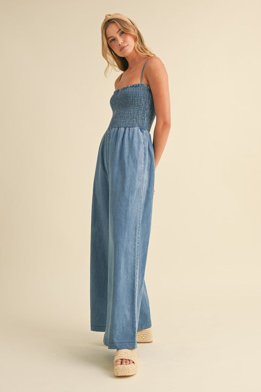 KHLOE CHAMBRAY JUMPSUIT
