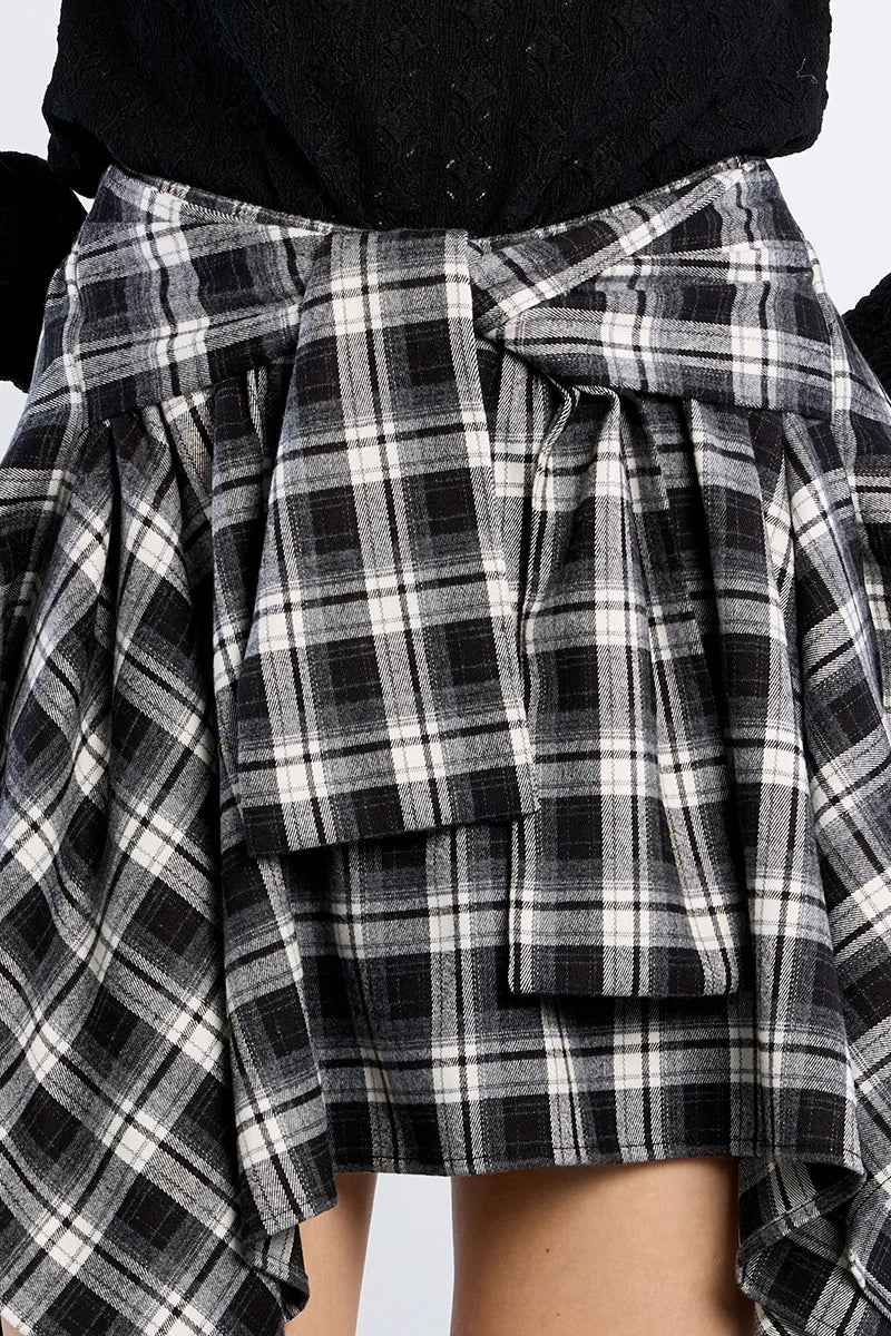 ADRIANNA PLAID SKIRT