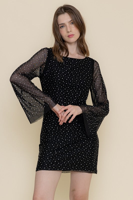 BRENDA BELL SLEEVE DRESS