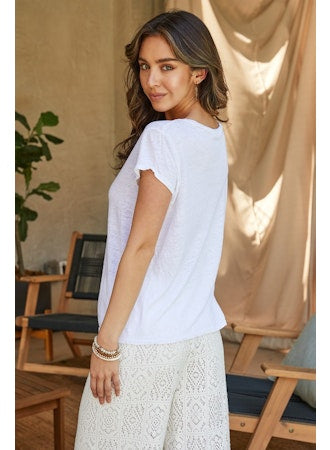 AMY LINEN TEE