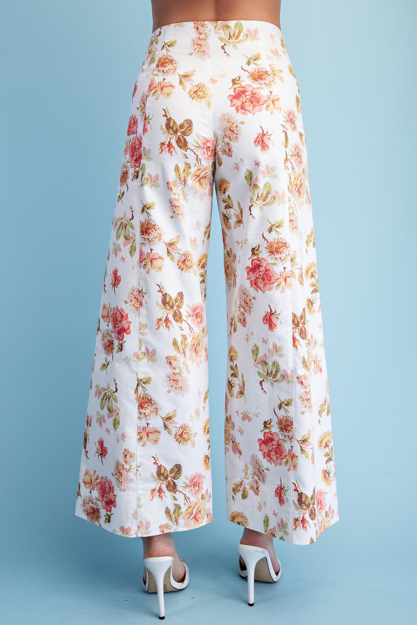 L.J. FLORAL WIDE LEG PANT