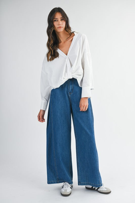 LESLIE TWIST FRONT SHIRT