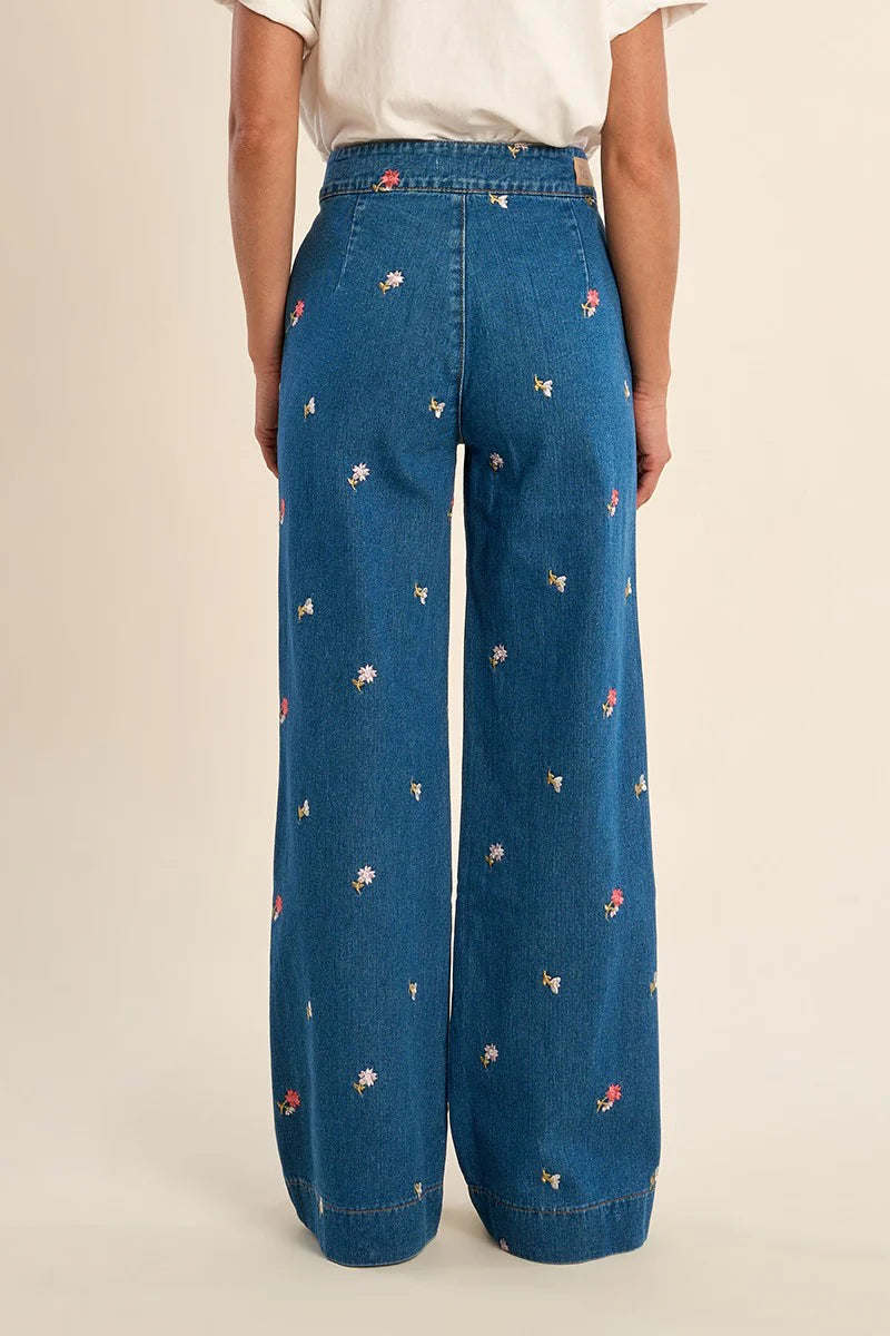 AALIYAH EMBROIDERED TROUSERS