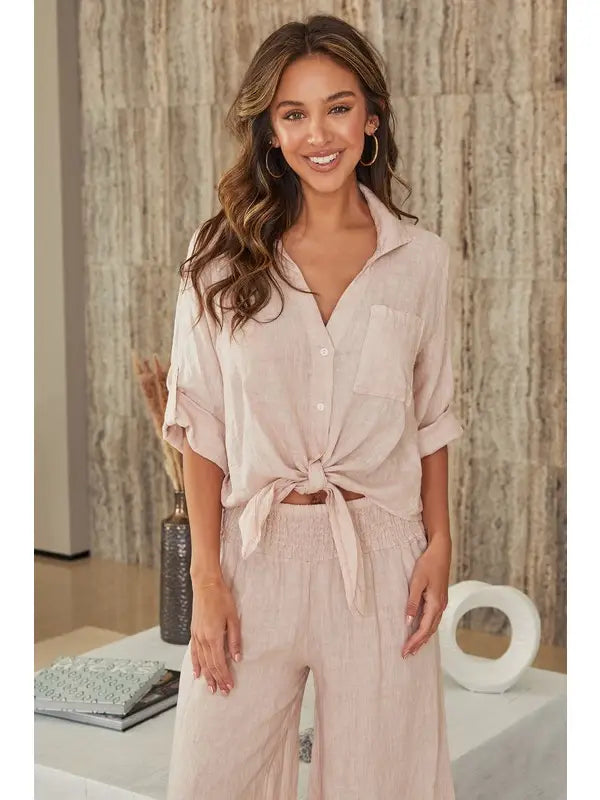 BEATRICE TIE FRONT TOP