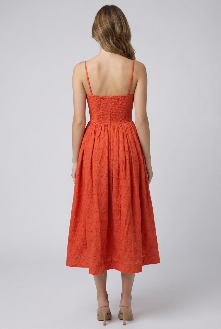 GRACELYN EYELET DRESS