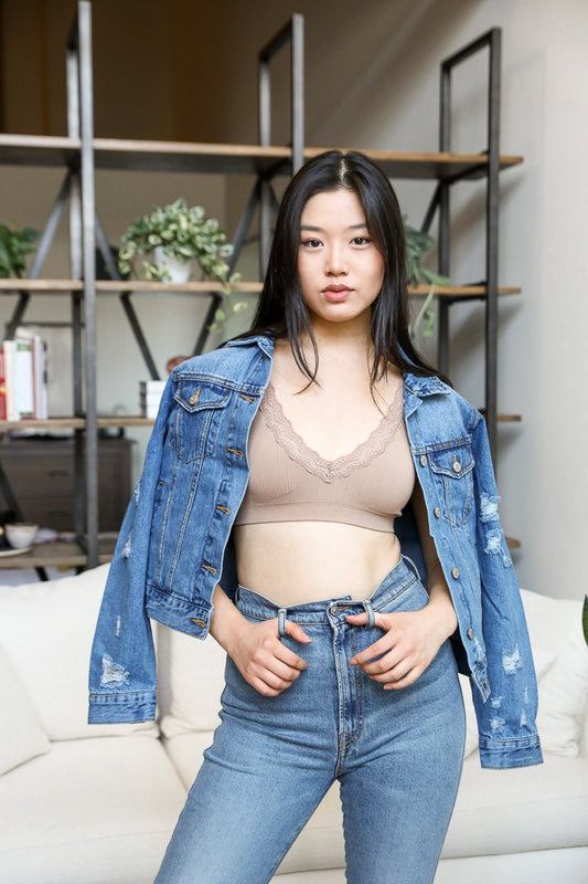 LACE TRIM BRALETTE