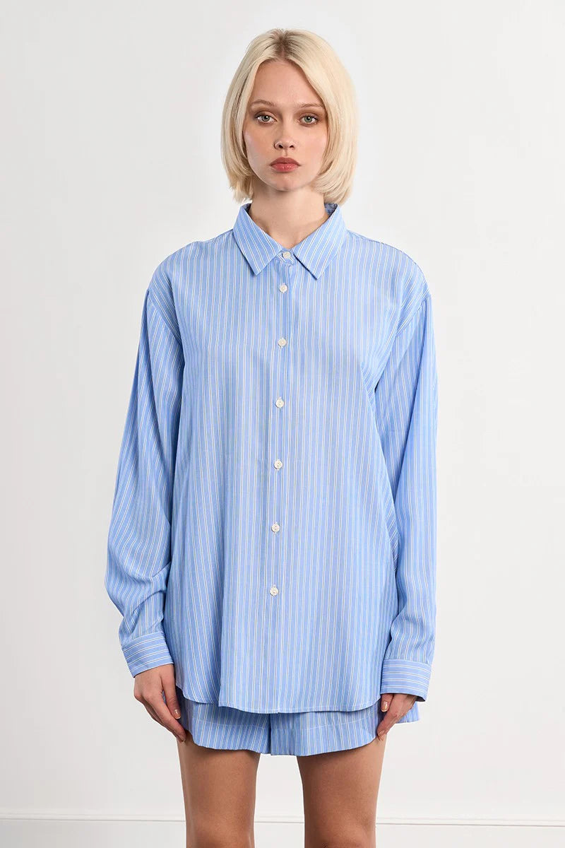 SUEANNE OVERSIZED STRIPED TOP