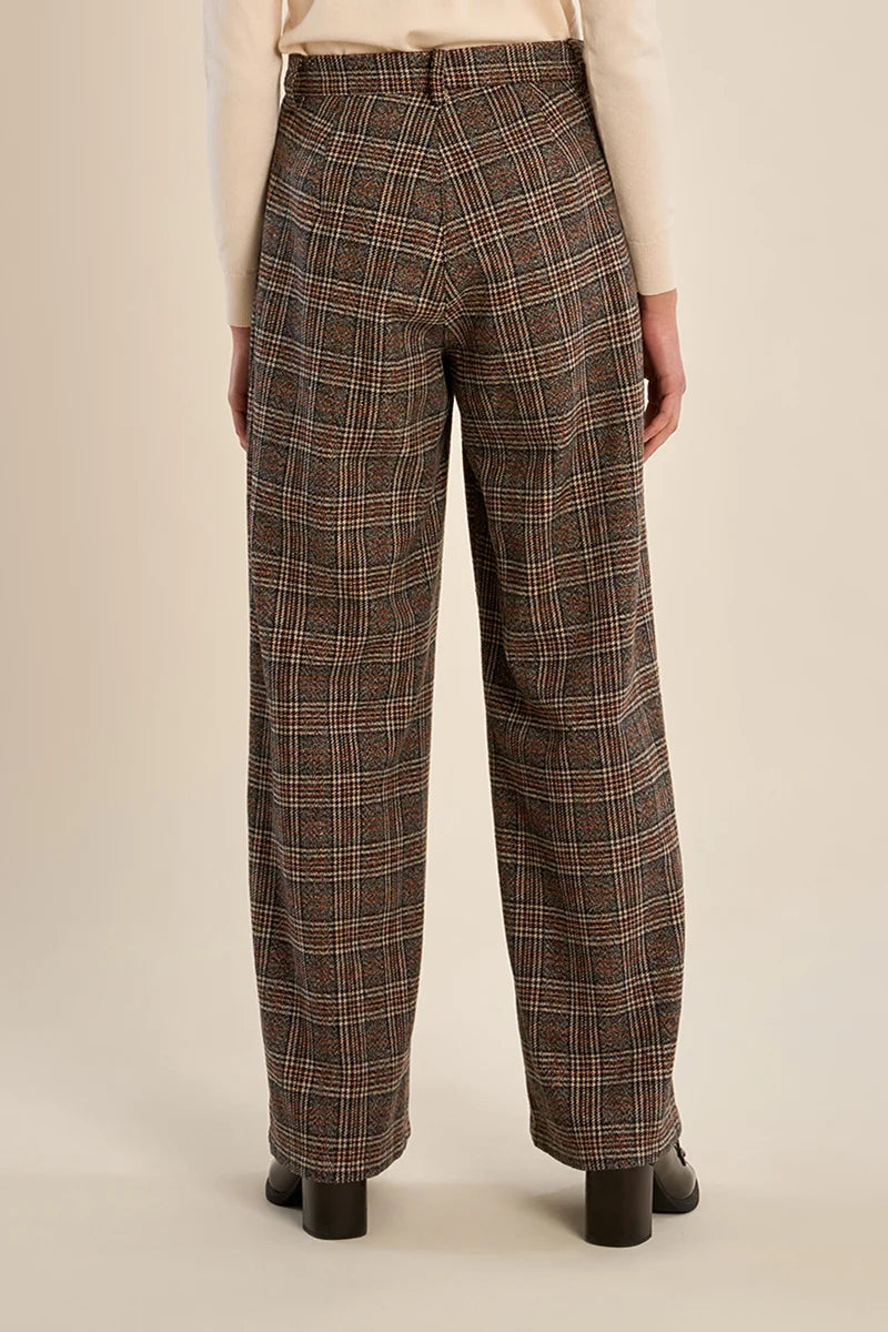 CASSANDRA PLAID TROUSERS