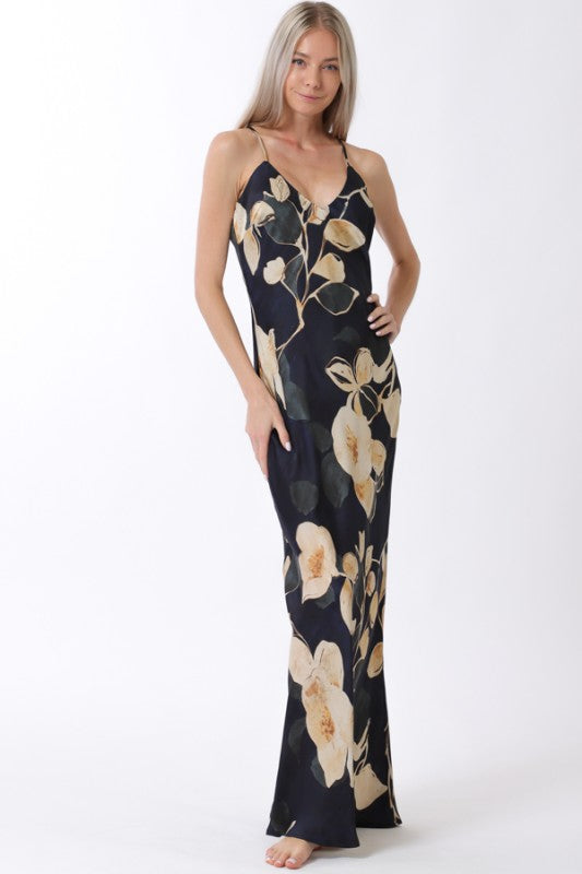 CATHERINE FLORAL SLIP DRESS
