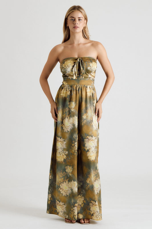 CALLA STRAPLESS JUMPSUIT