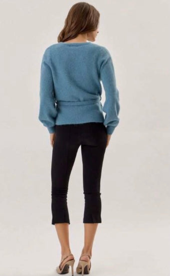 ELAINE WRAP SWEATER