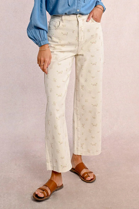TAMIA FLORAL WIDE LEG PANTS