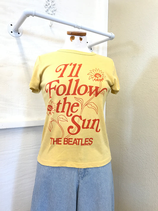 “ I’LL FOLLOW THE SUN “ BEATLES TEE