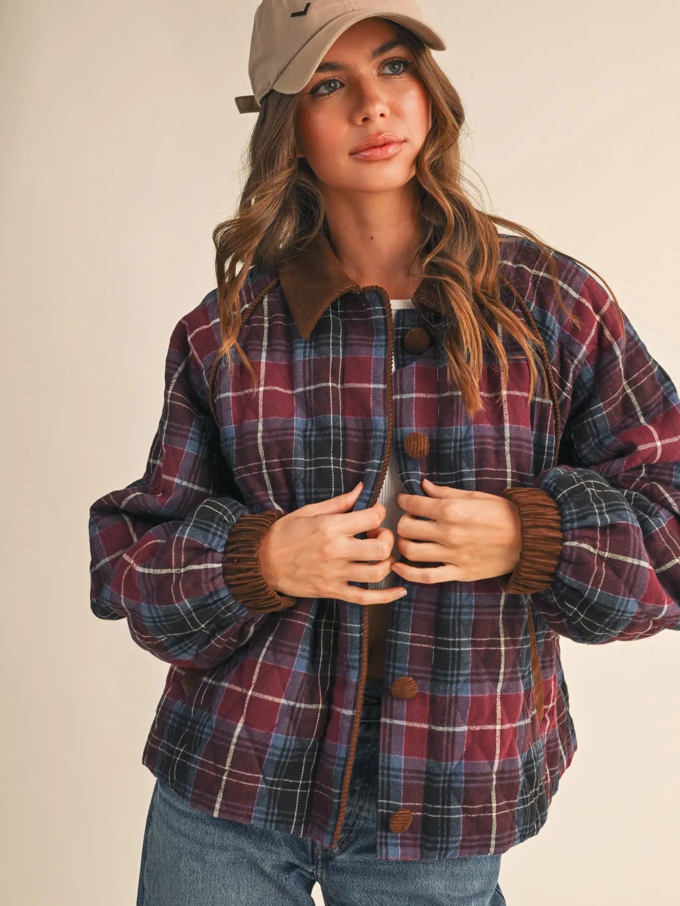 LORI PLAID JACKET