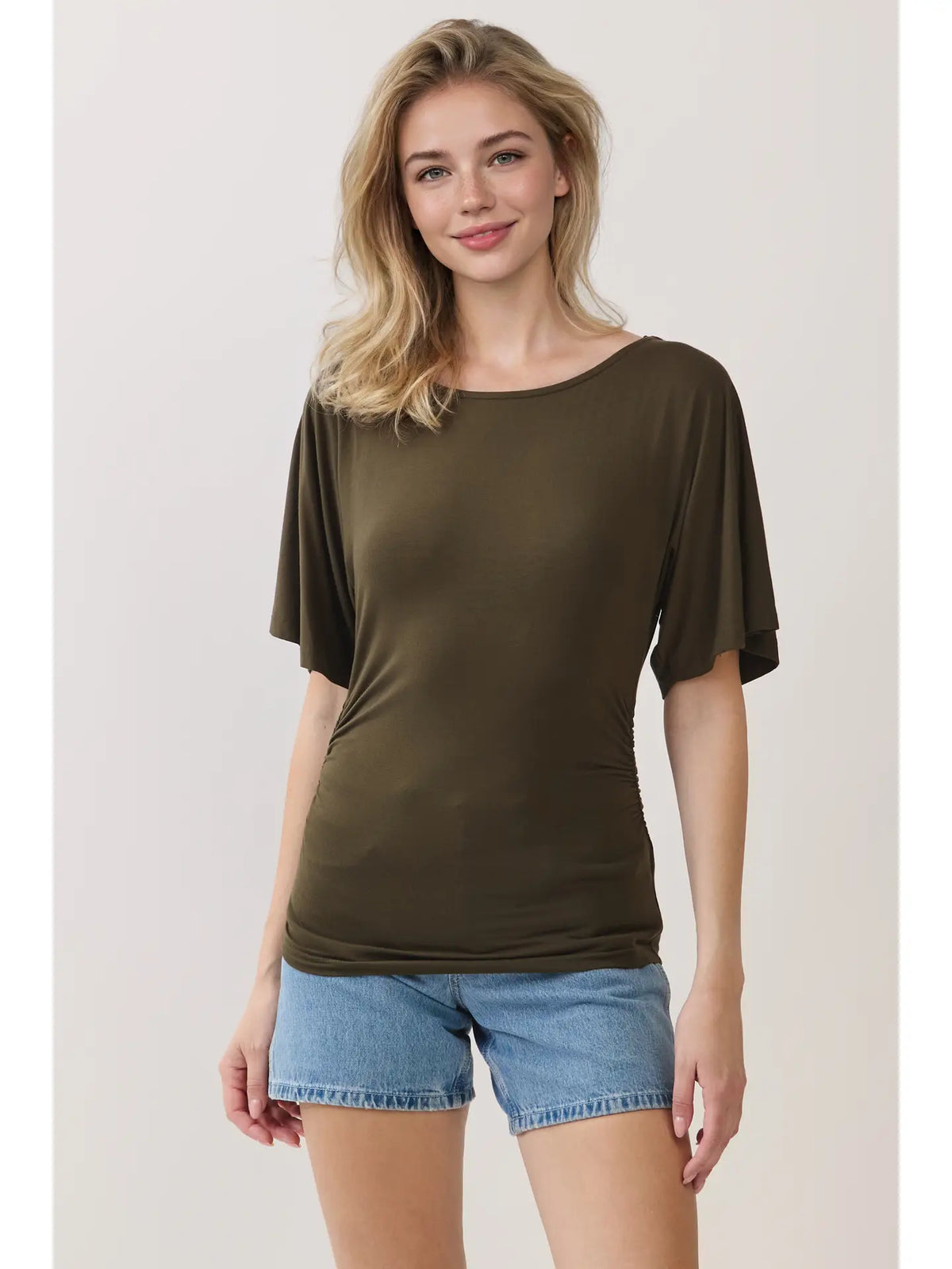 EDITH DOLMAN SLEEVE TOP