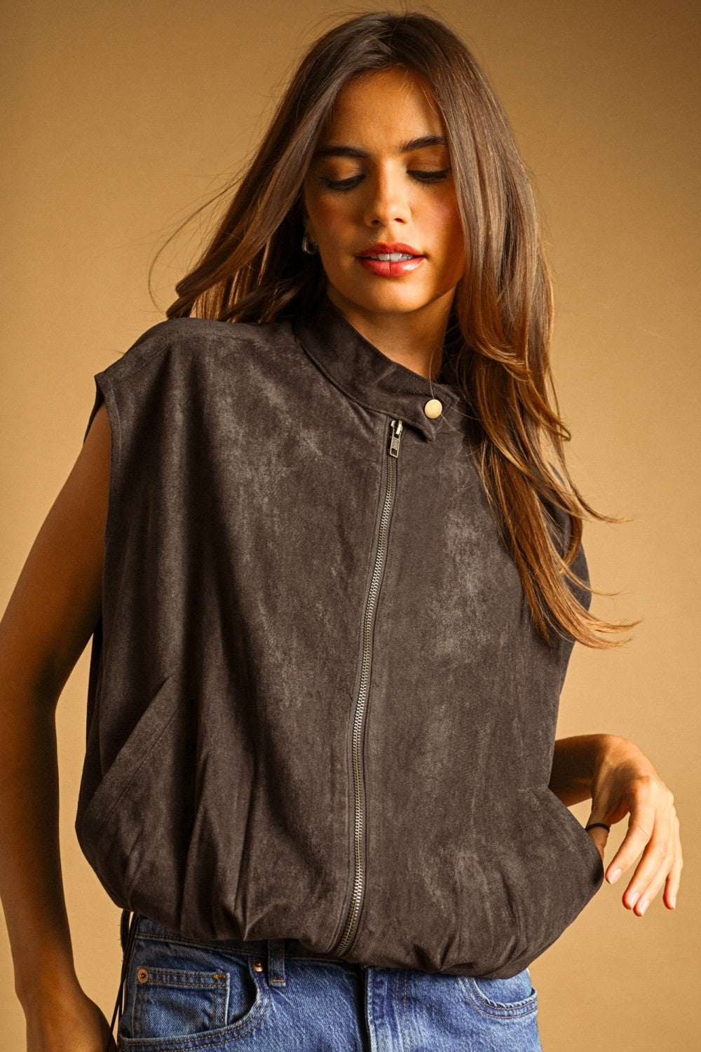 PAIGE FAUX SUEDE VEST