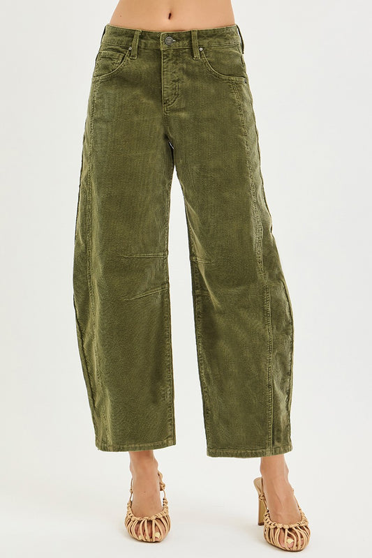 LILITH CORDUROY BARREL PANTS