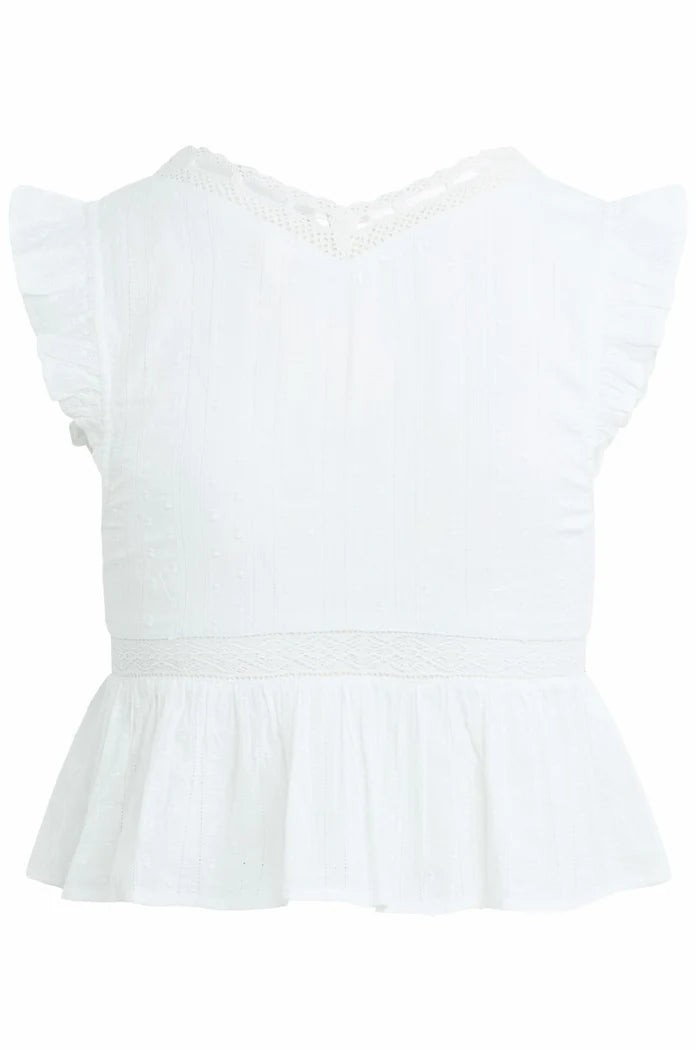 EMMA CROCHET TRIM TOP