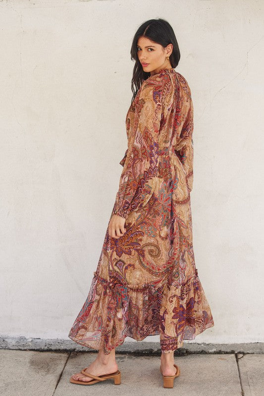 PAISLEY MAXI DRESS