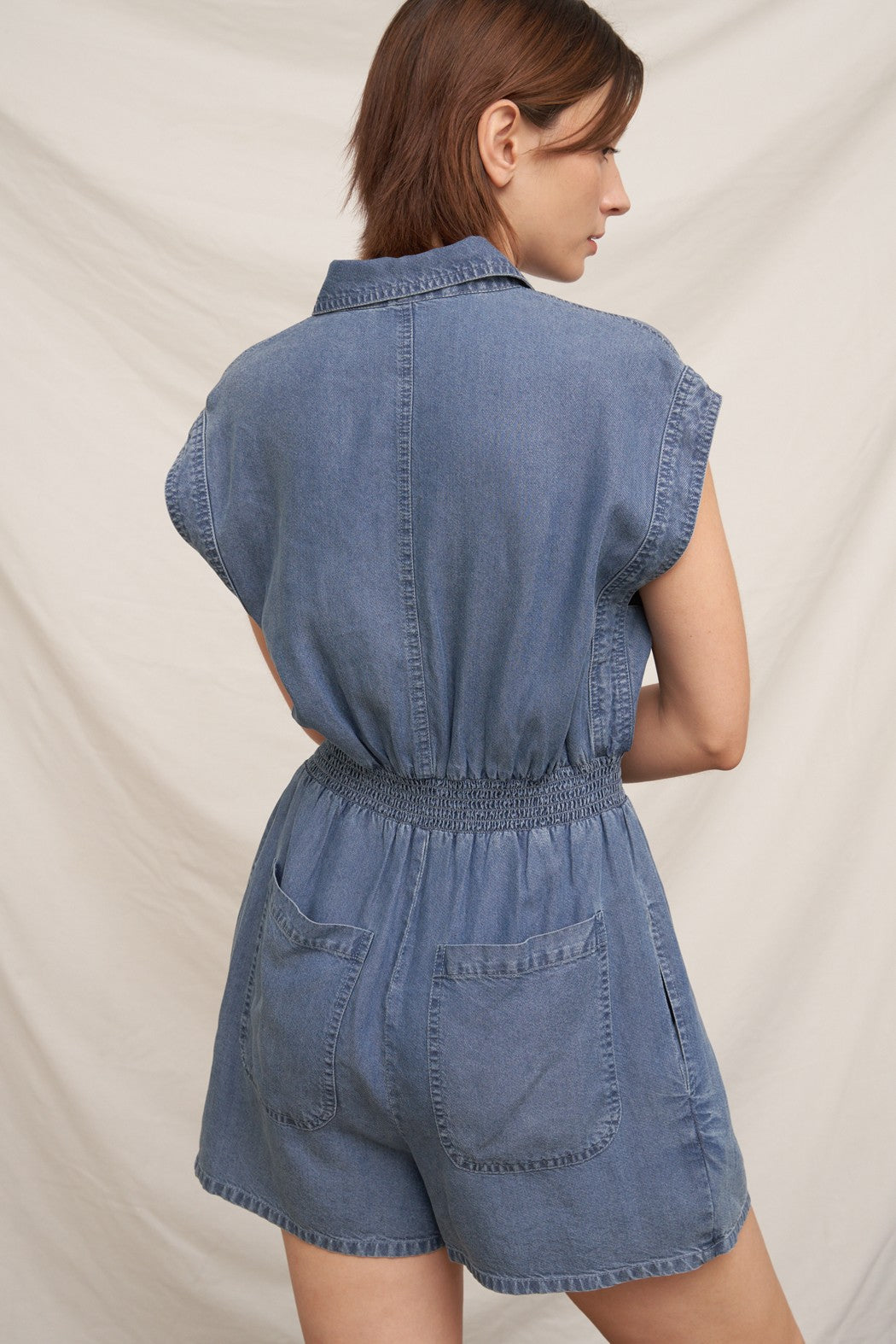 BILLIE DENIM OVERSIZED ROMPER