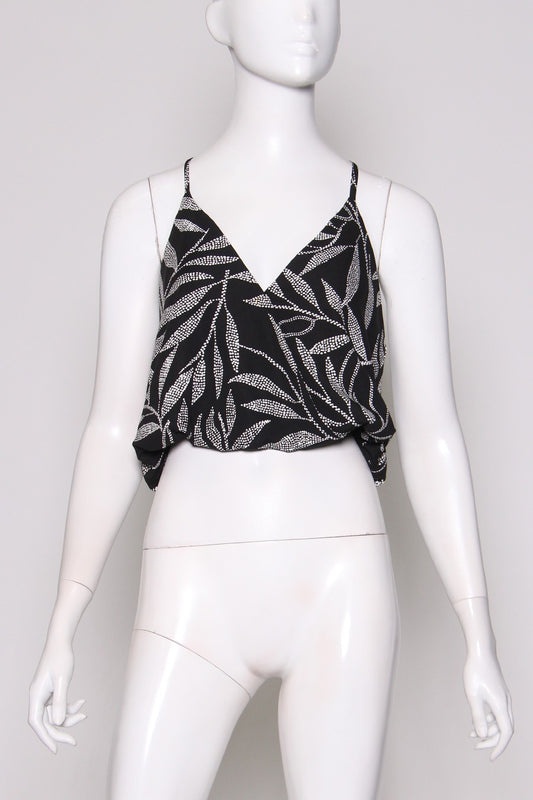 CORRINE LEAF PRINTED TOP