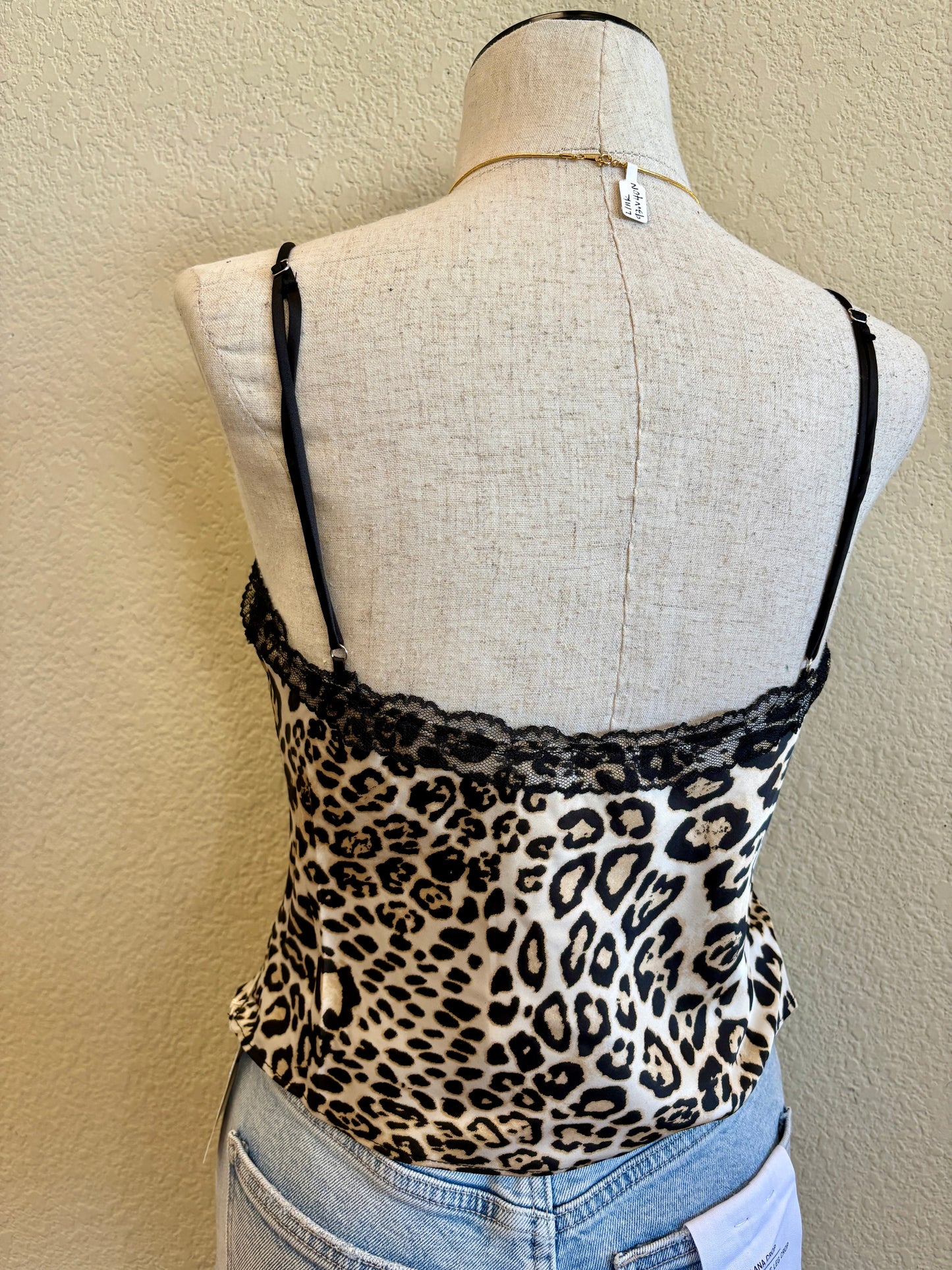 JENNY LEOPARD BUSTIER