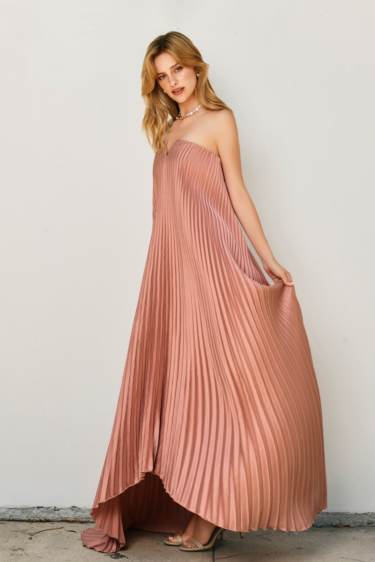 RHEA PLEATED DRESS