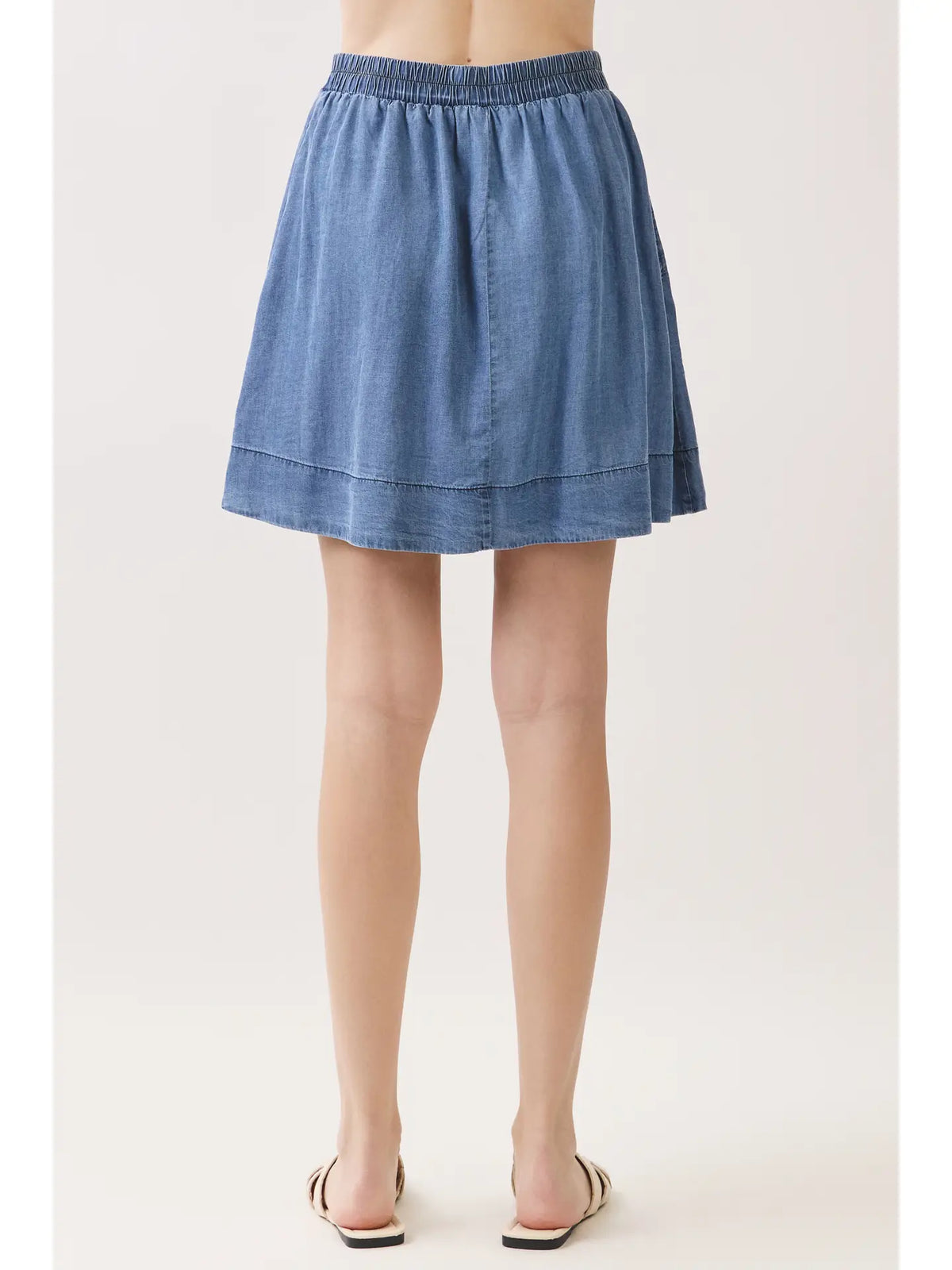 SANDRA CHAMBRAY SKIRT