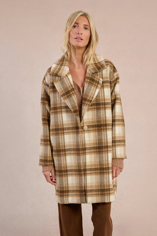 SIERRA PLAID OVERCOAT