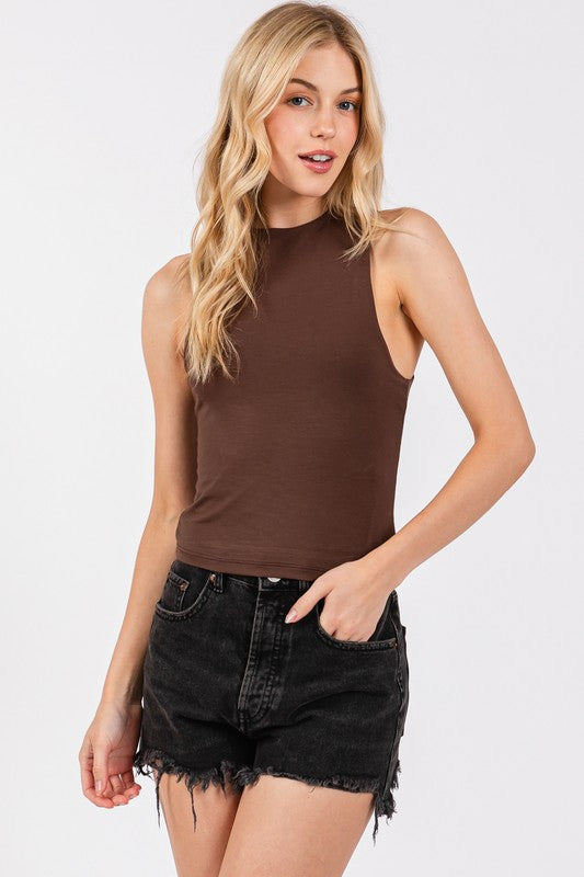 ANNE HIGH NECK TANK