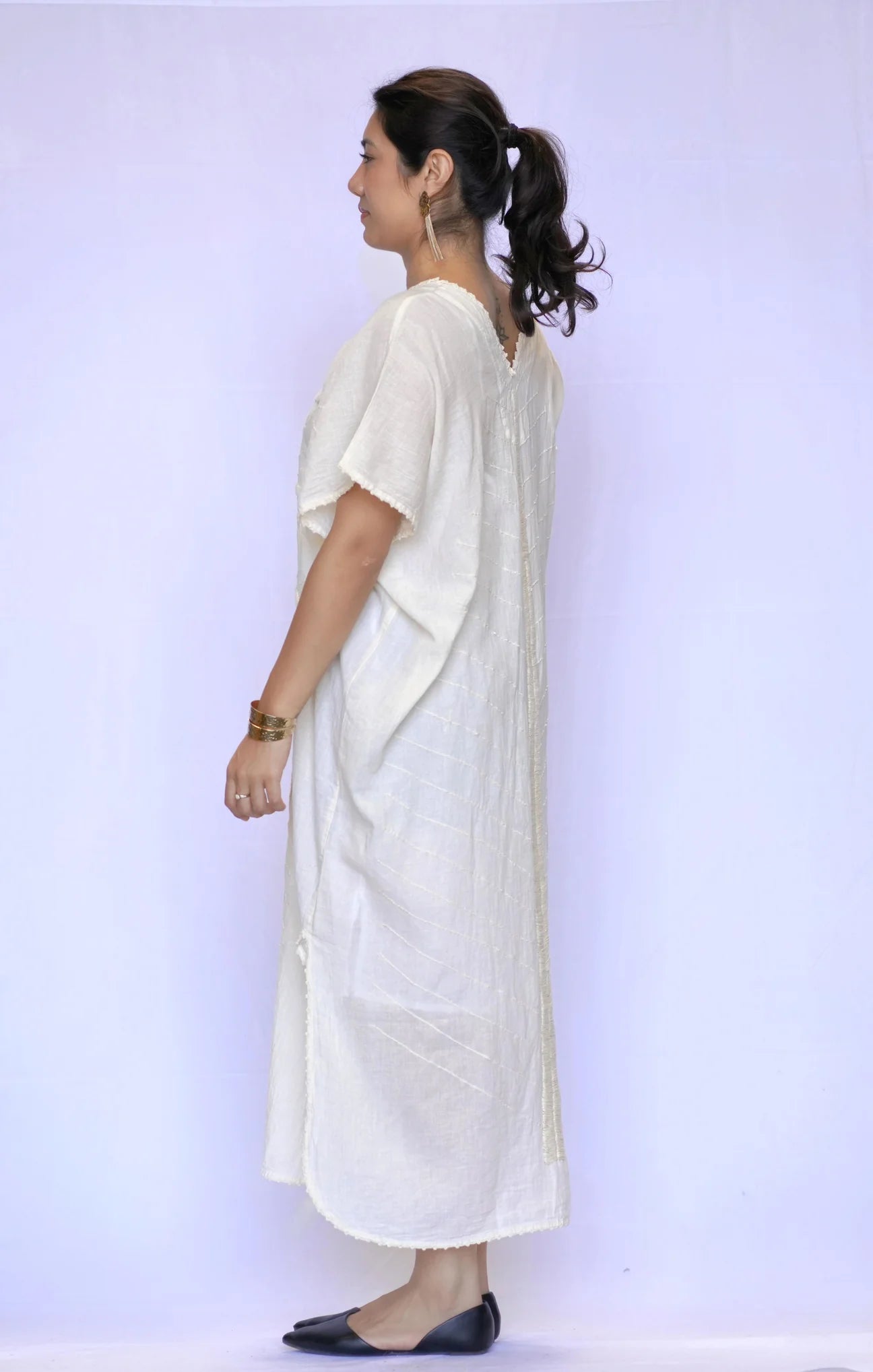 RENA CUTOUT CAFTAN DRESS