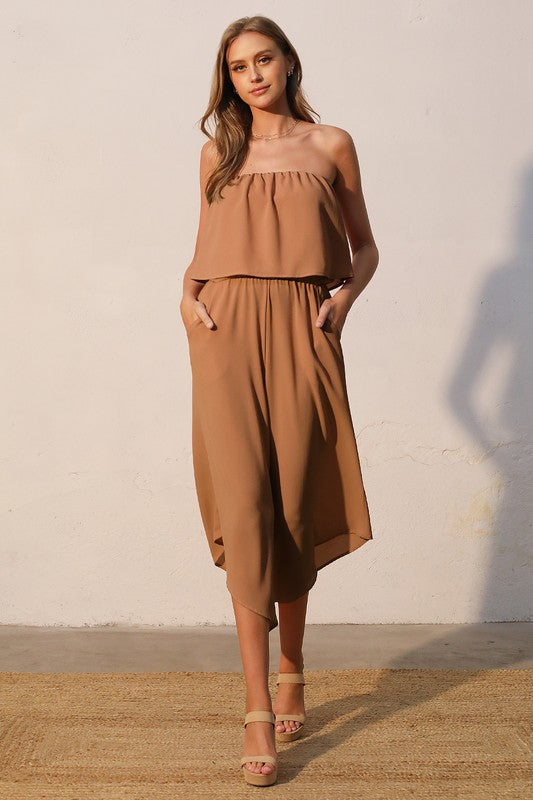 VERA STRAPLESS JUMPSUIT