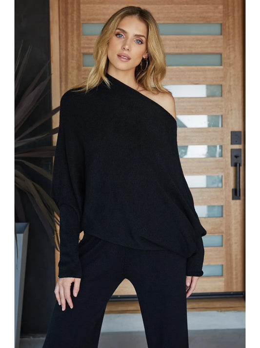 SABRINA ASYMMETRICAL SWEATER