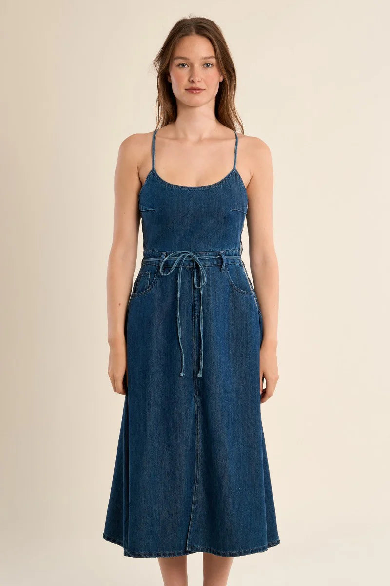 RHEA DENIM DRESS