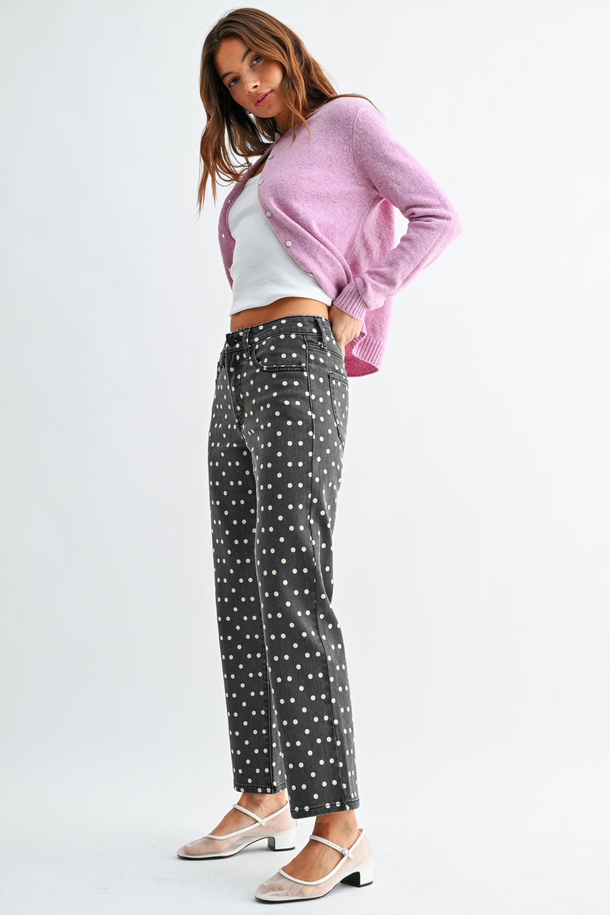 MEREDITH POLKA DOT DENIM