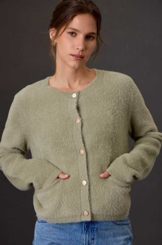 LEAH FUZZY CARDIGAN