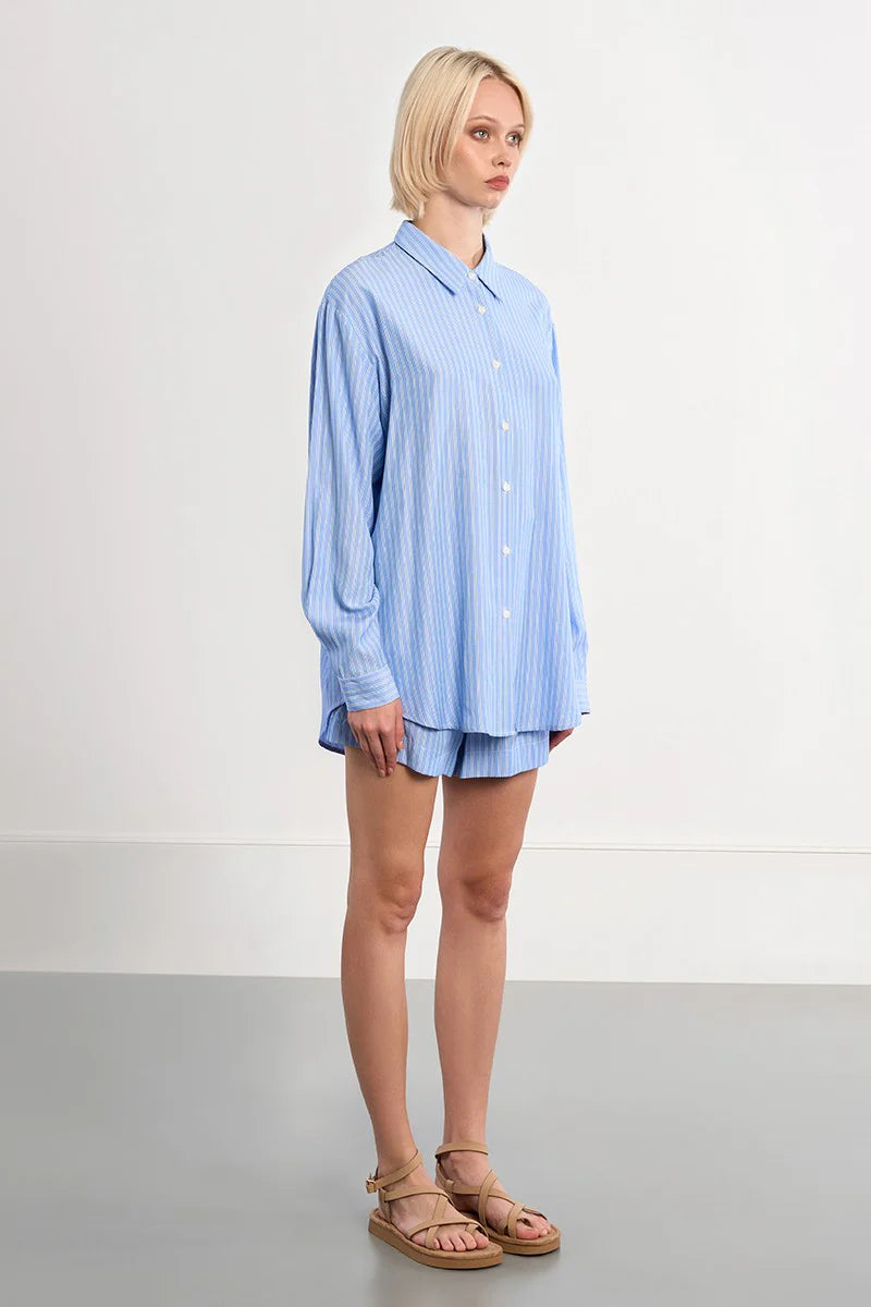 SUEANNE OVERSIZED STRIPED TOP