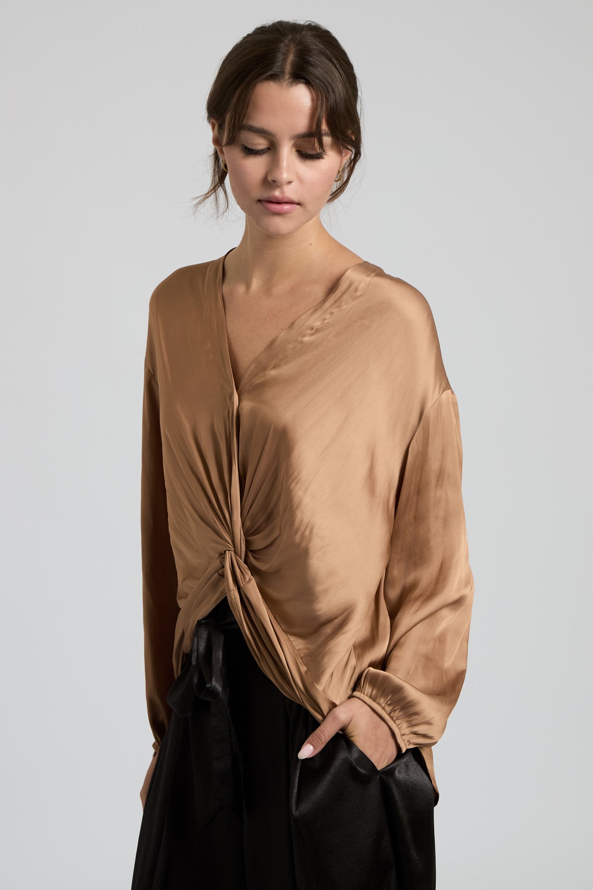 LANEY TWIST FRONT BLOUSE