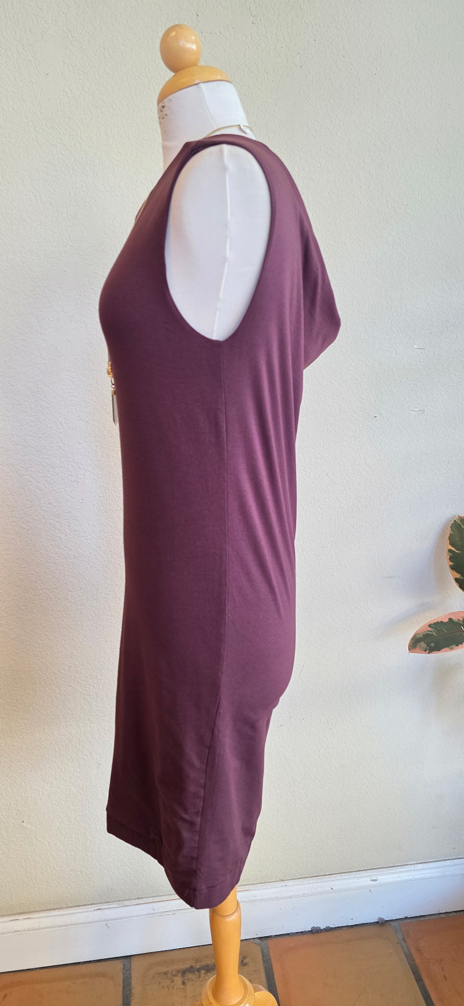 LINDSEY DRAPED BACK DRESS