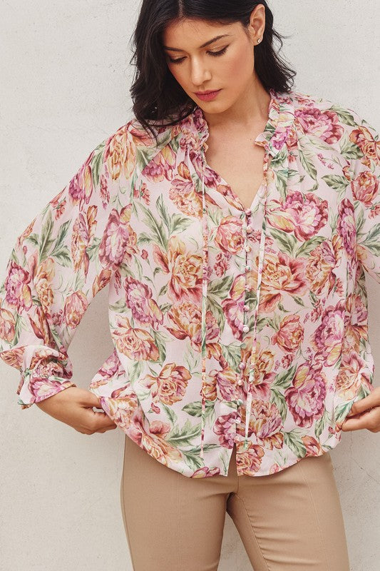 JILLIAN FLORAL BLOUSE