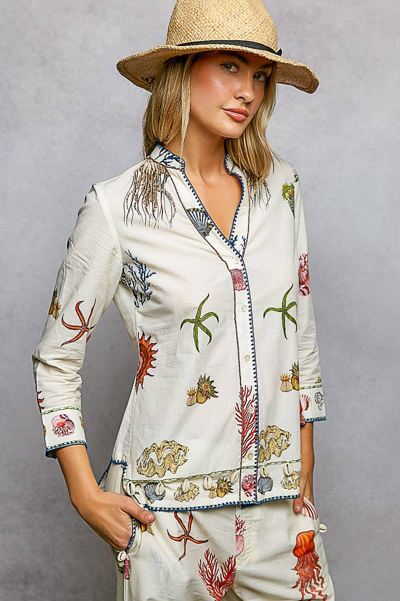 NAOMI SEASIDE BLOUSE