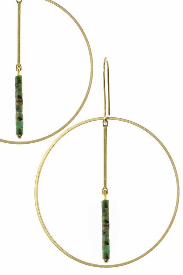 Turquoise Hoop Crossing