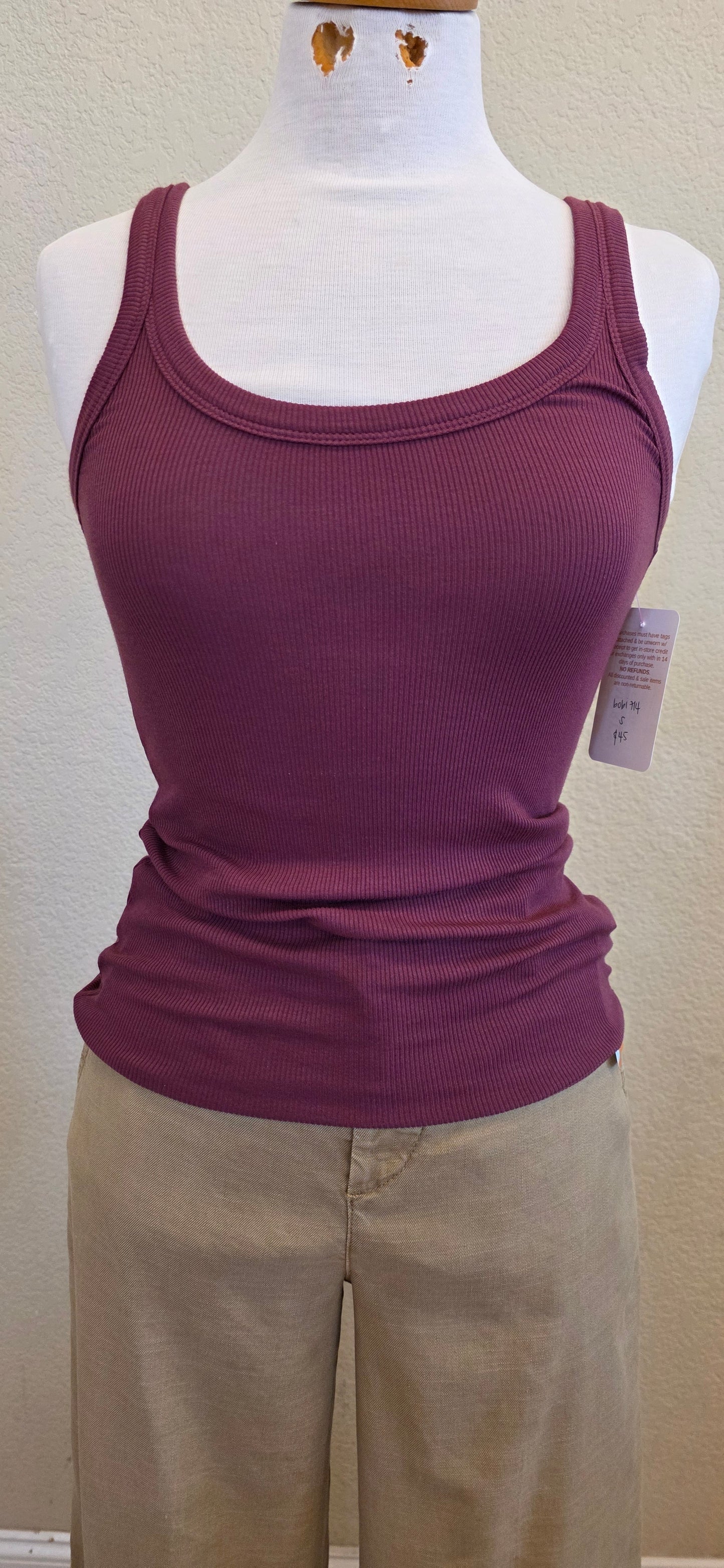 CASSIE SCOOP NECK TANK